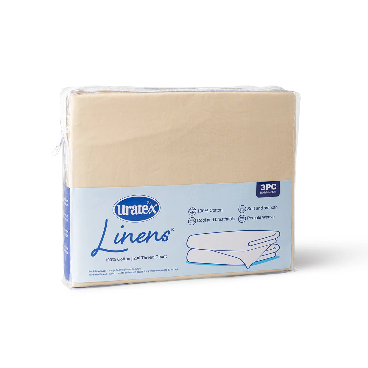 LINENS 3 PIECES - URATEX BEDDINGS
