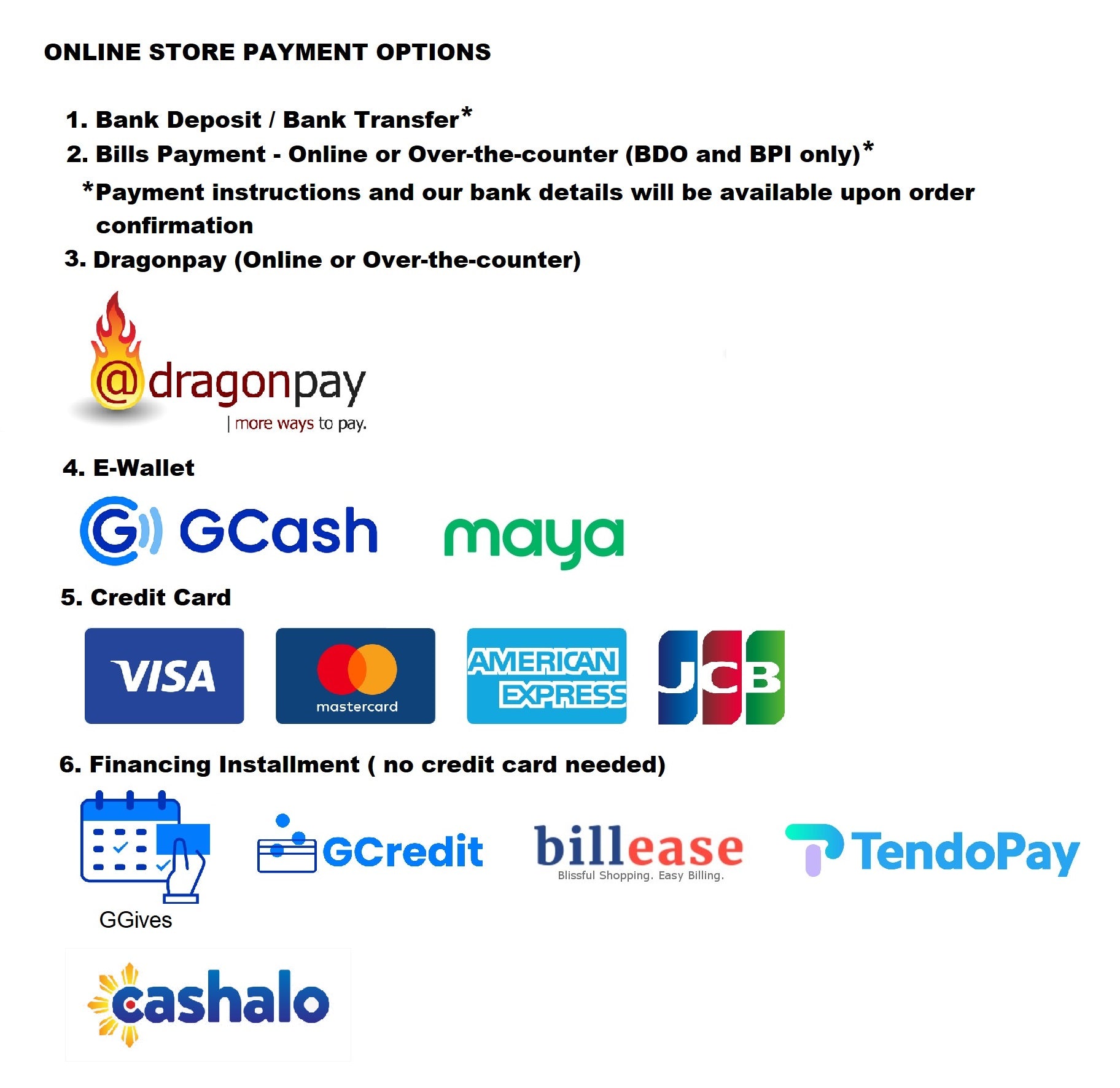 URATEX Siesta mattress online store payment options graphic with logos