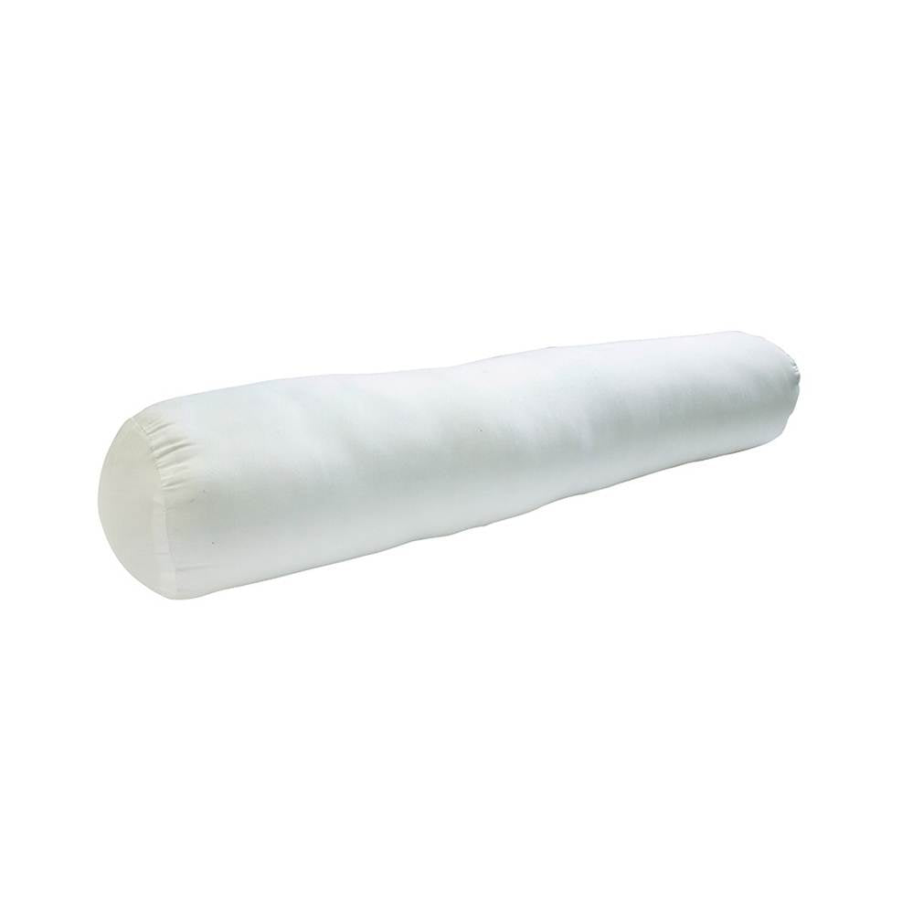 URATEX Gentle Bounce bolster pillow, angled white cylindrical cushion