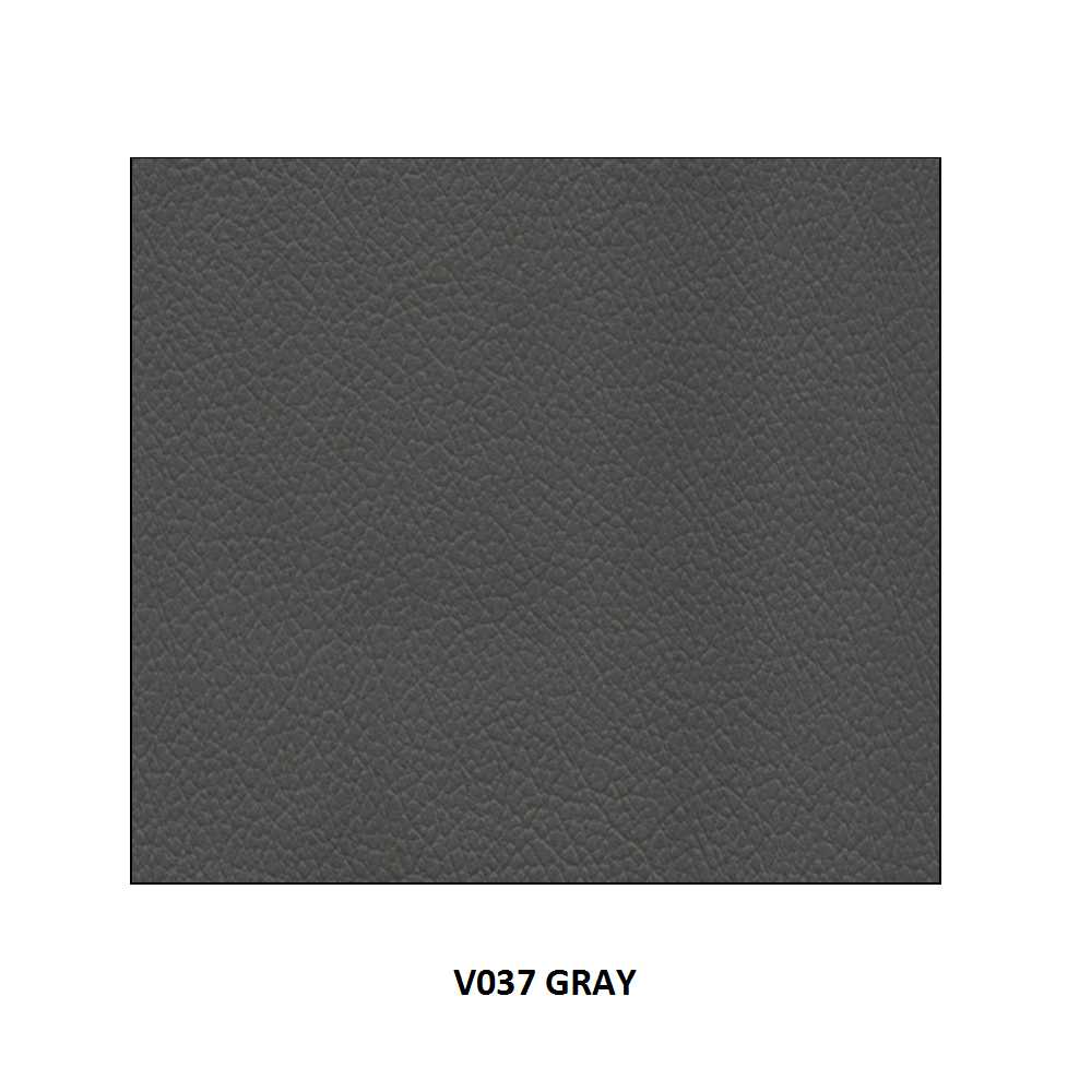 Gray textured upholstery fabric swatch with pebbled grain