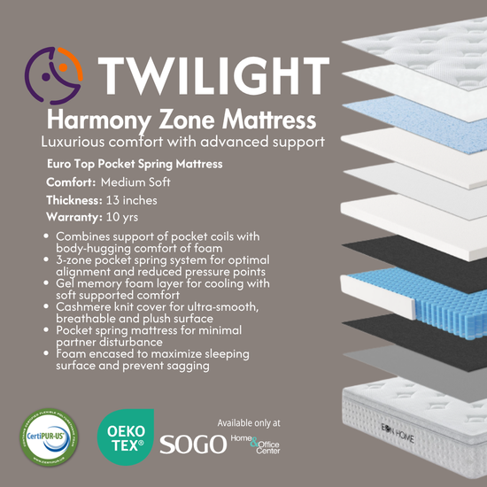 TWILIGHT HARMONY MATTRESS by EON HOME