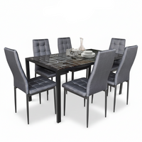 HELENA 6 SEATER DINING SET by HOME SUITE