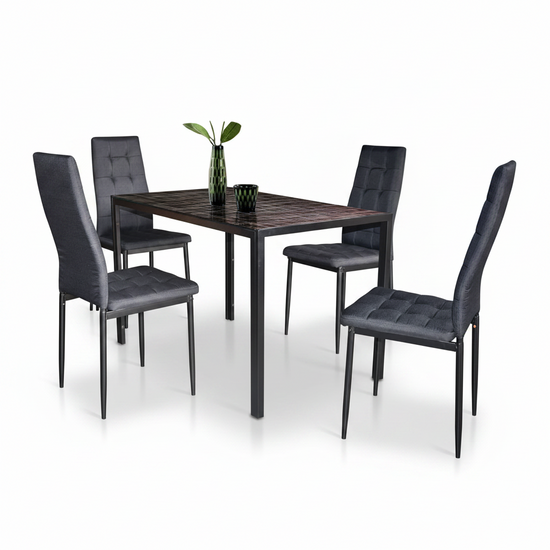 HELENA 4 SEATER DINING SET by HOME SUITE