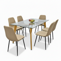 AERA 6 SEATER DINING SET by HOME SUITE