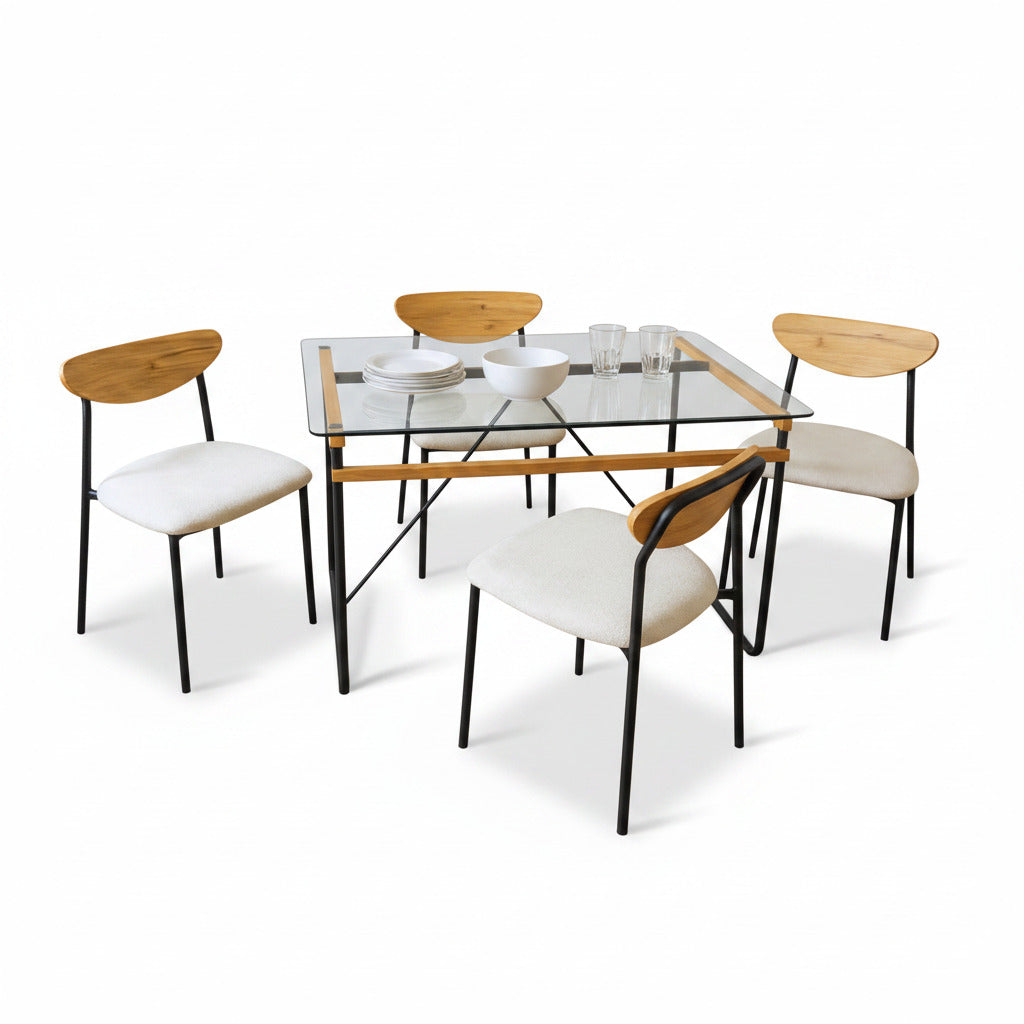 VICTORRINI 4-SEATER DINING SET by HOME SUITE