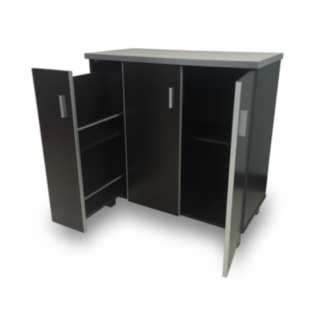 KALVIN 3-Door Kitchen Cabinet