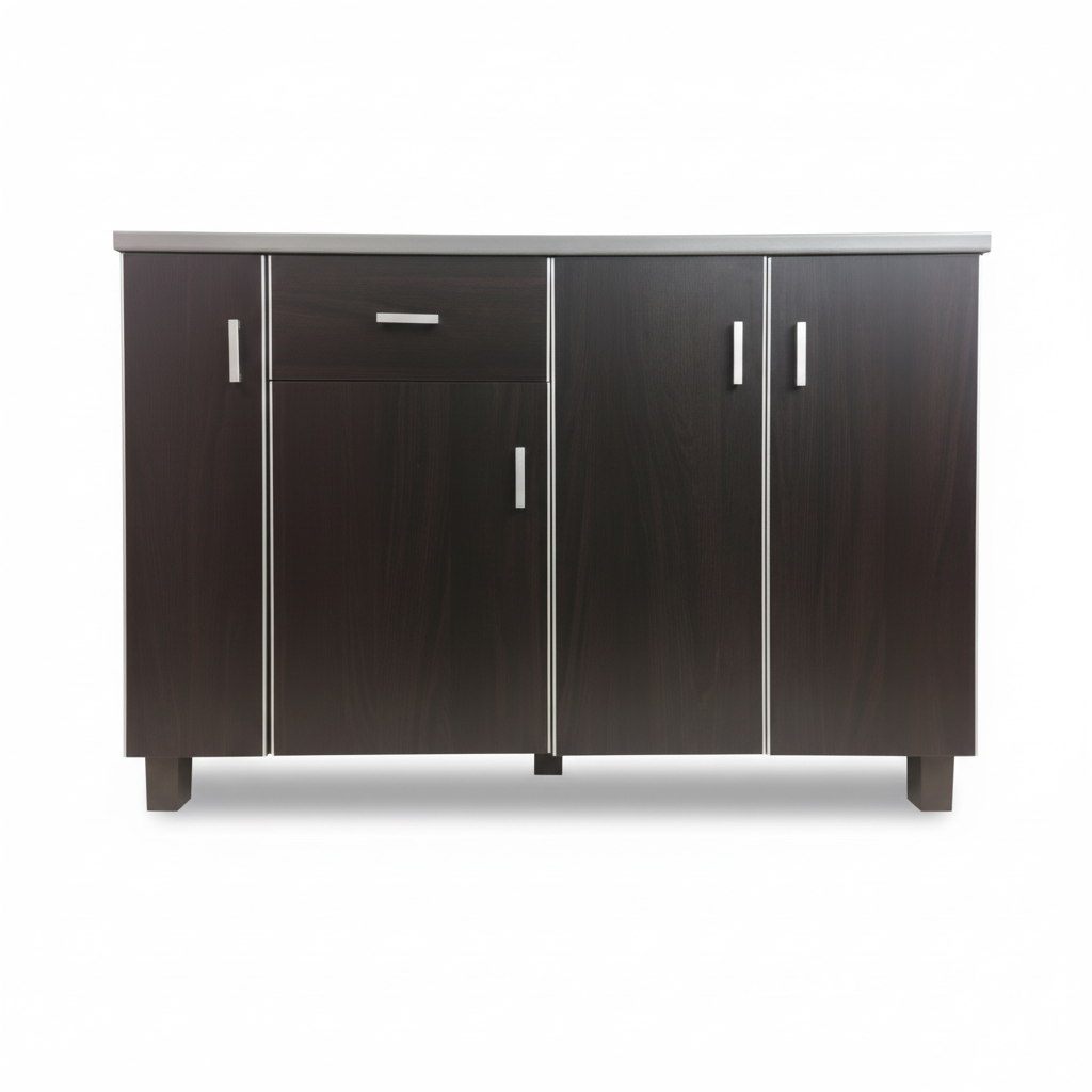 KALVIN 4-Door Kitchen Cabinet