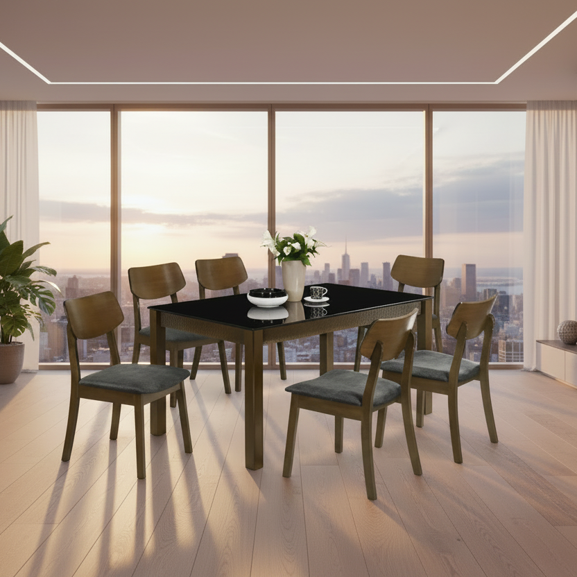 CALLIANE 6 SEATER DINING SET by HOME SUITE