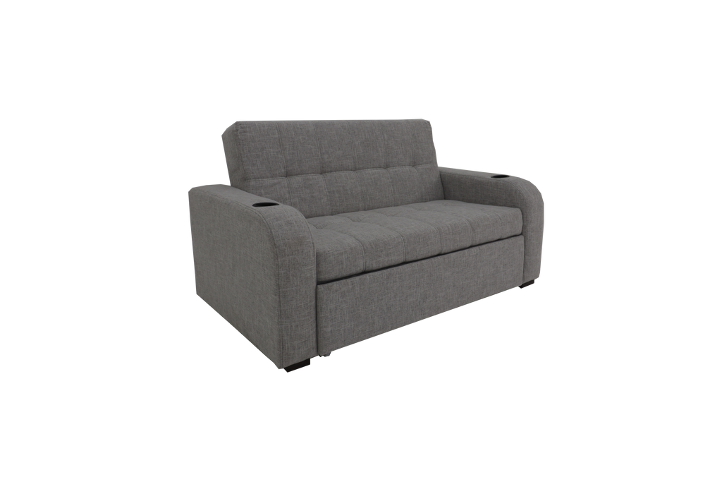 Space-Saving Sofa Bed with Cup Holder | Recline & Uratex Foam | Angela ...