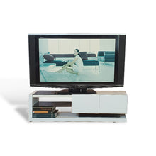 Load image into Gallery viewer, Affordable Tv stand with book shelve and cabinet. (7347160973555)
