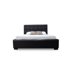 Load image into Gallery viewer, Queen size black bed affordable. (7056446095523)
