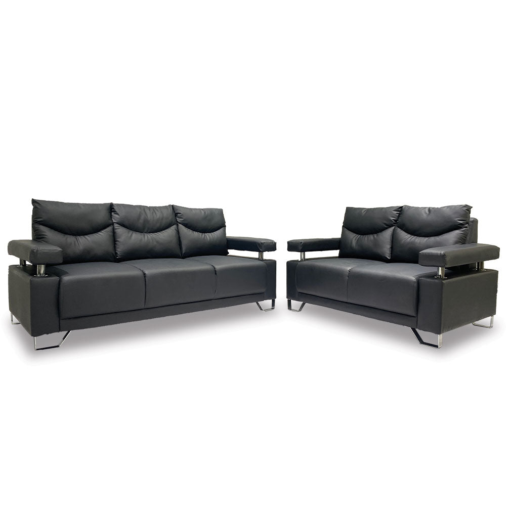 EERA 3-2 Sofa Set 3-2 Sofa set - Plush sofa set with sleek track arms on metal legs.		 		 		 (6829593919651)