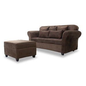 JIA 3-Seater Sofa - 3 seaters with square ottoman and five 5 pillows affordable sofa set.		 		 		 (6593068531875)