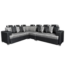 Load image into Gallery viewer, LIZZIE L-Shape Sofa - sofa large set sectional with headrests include 1 seater extension comes w/ 10 throw pillows very accomodation and affordable. 		 		 		 (6595156476067)
