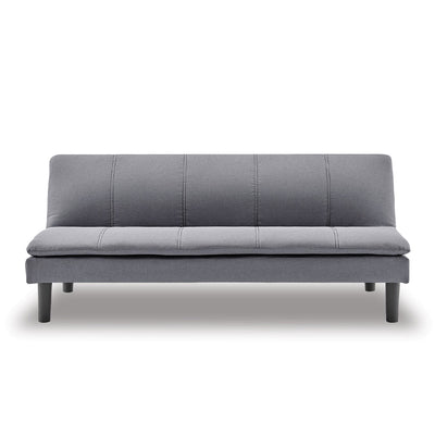 COURTNEY Sofabed - affordable grey pillowed bi-fold sofa bed .  (7056794648739)