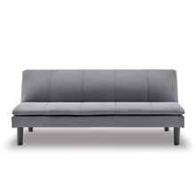 Load image into Gallery viewer, COURTNEY Sofabed - affordable grey pillowed bi-fold sofa bed .  (7056794648739)
