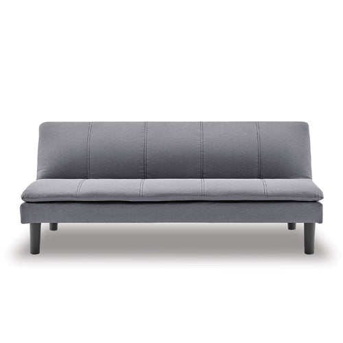 COURTNEY Sofabed - affordable grey pillowed bi-fold sofa bed .  (7056794648739)