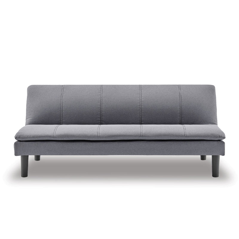 COURTNEY Sofabed - affordable grey pillowed bi-fold sofa bed .  (7056794648739)