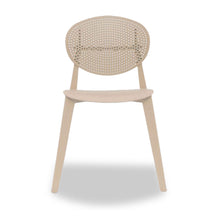 Load image into Gallery viewer, Cheap dirty white round backrest chair. (7065877086371)
