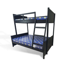 Load image into Gallery viewer, Affordable bunkbed blackframe with uratex foam. (7265758576803)
