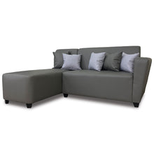 Load image into Gallery viewer, Affordable L-shape type sofa with five pillows. (6789165154467)
