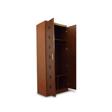 Load image into Gallery viewer, Affordable brown cabinet box line design in door. (5571402956963)
