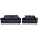 MATTEO 3-2 Sofa Set - affordable for sala set with 3 seater and 2 seater sofa type. (5614496481443)