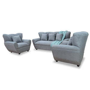 REBENITO 3-1-1 Sofa Set - Fabric sofa set with 3-Seater and (2) Single Seaters and pillows are affordable.		 		 		 (7038412423331)