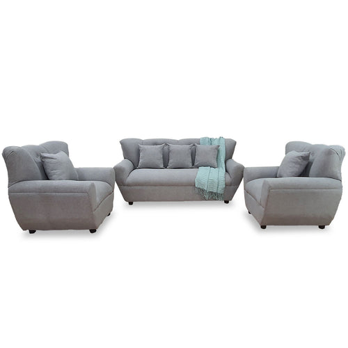 REBENITO 3-1-1 Sofa Set - Fabric sofa set with 3-Seater and (2) Single Seaters and pillows are affordable. (7038412423331)