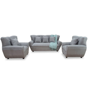 REBENITO 3-1-1 Sofa Set - Fabric sofa set with 3-Seater and (2) Single Seaters and pillows are affordable. (7038412423331)