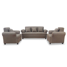 Load image into Gallery viewer, WYNA 3-1-1 Sofa Set - Fabric sofa affordable are include with 3-Seater and (2) Single Seaters and 5 pillows.	 (7038404100259)

